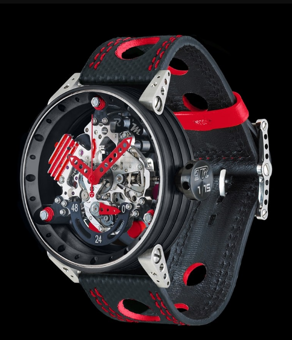 Review High Quality B.R.M Replica Watches For Sale BRM R50-VT-TR Black PVD titanium Red
